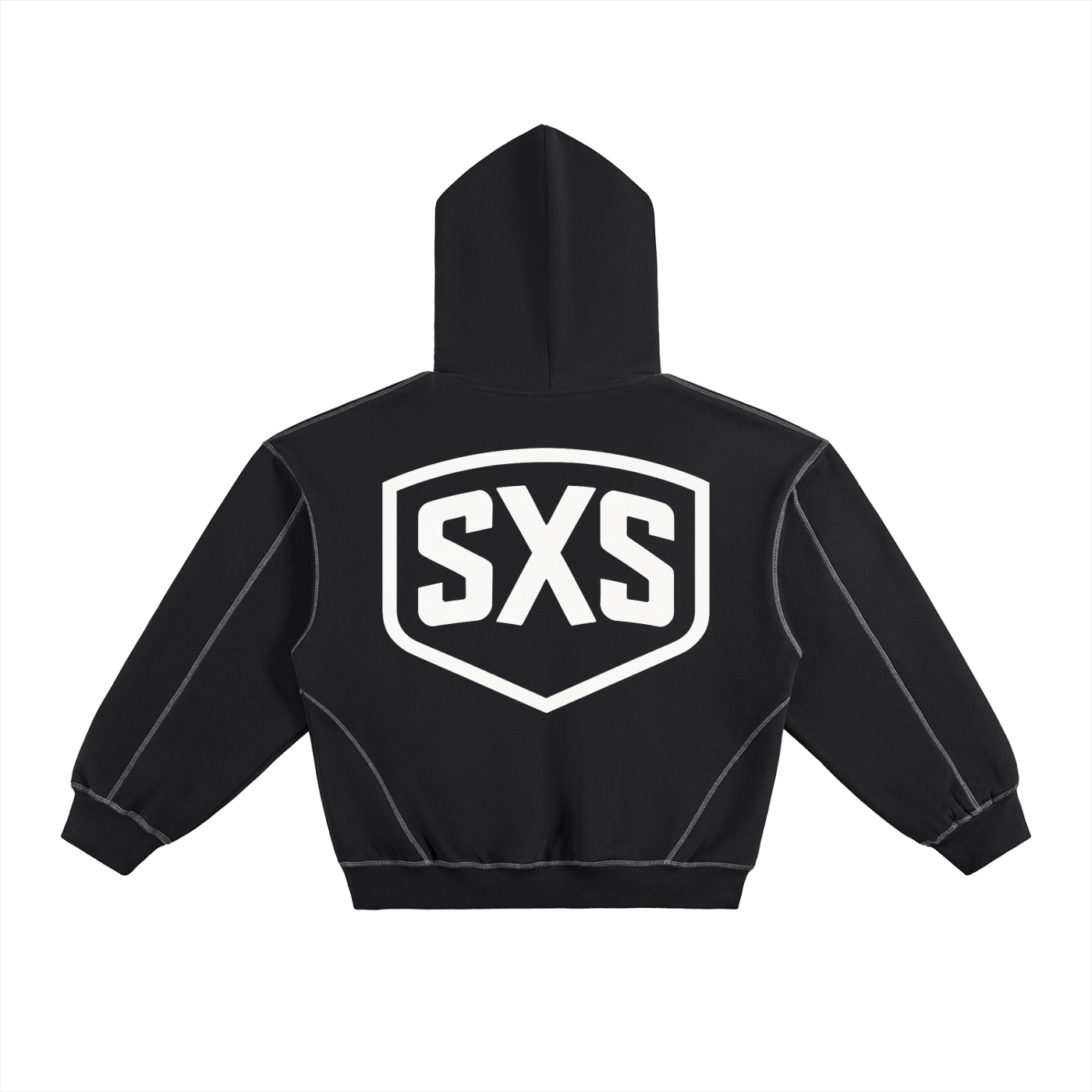 SXS Contrast-Stitched Hoodie