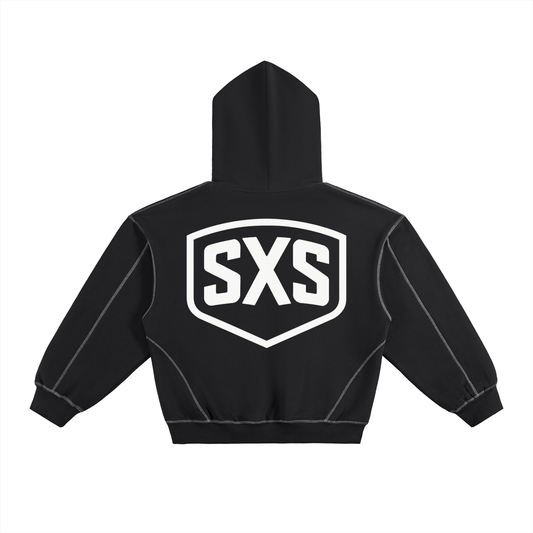 SXS Contrast-Stitched Hoodie