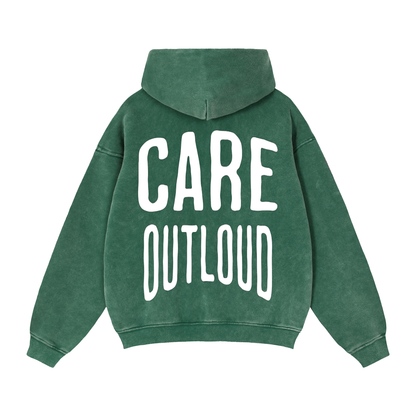 CARE OUTLOUD Zip Hoodie